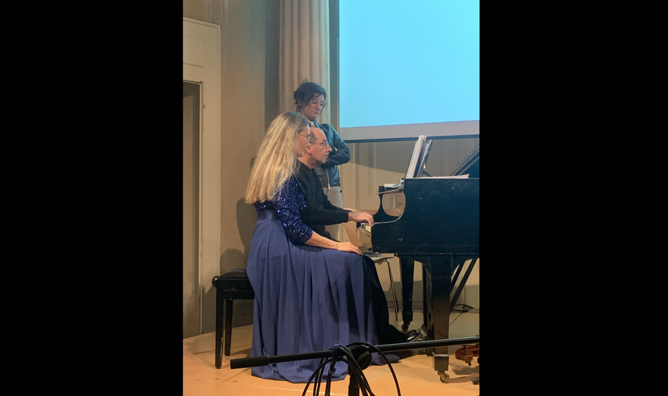 La Maestra Chiara Somigli e il Maestro Paolo Sintoni