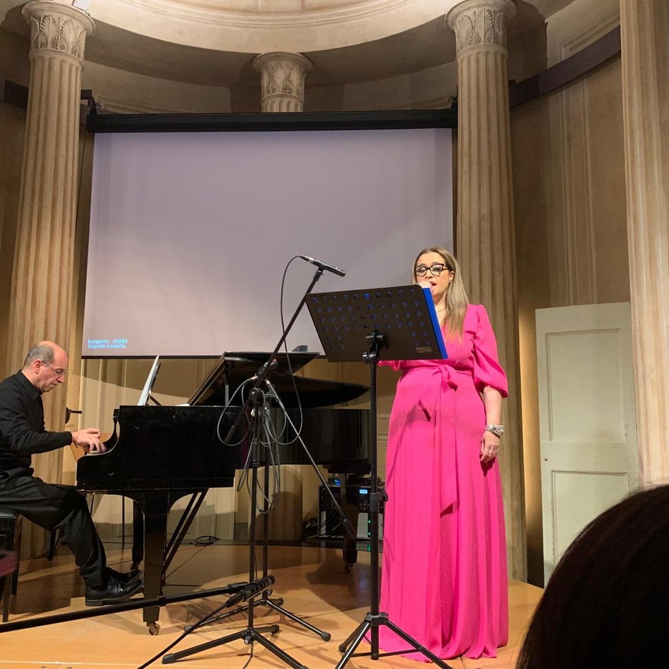 La Maestra Antonella Rondinone e il Maestro Paolo Somigli