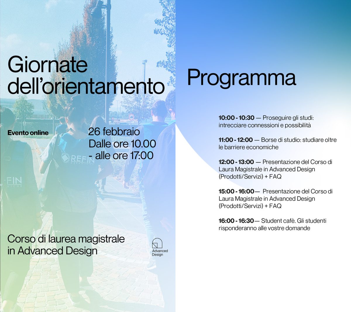 Immagine con data dell'evento: 25 Febbraio 2025, evento online dalle ore 10 alle ore 17