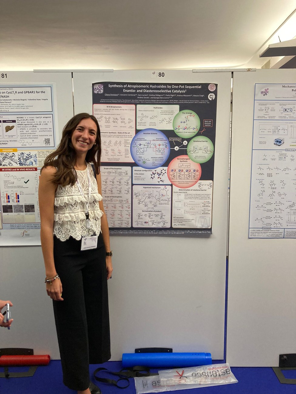 Chiara during the poster session at ISOC