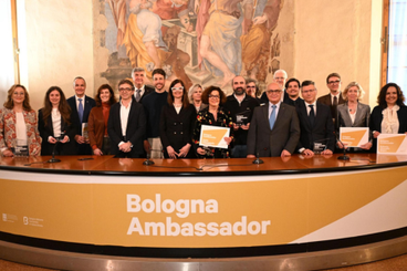 Foto premiati Bologna Ambassador 2025 presso Cappella Farnese