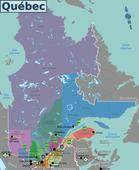 mappa del Québec, Milena Fumagalli, Canadausa