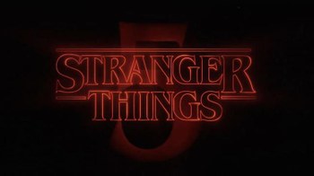 Scritta stranger things 5