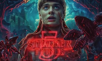 Locandina di Stranger Things 5 con Will circondato da demogorgoni