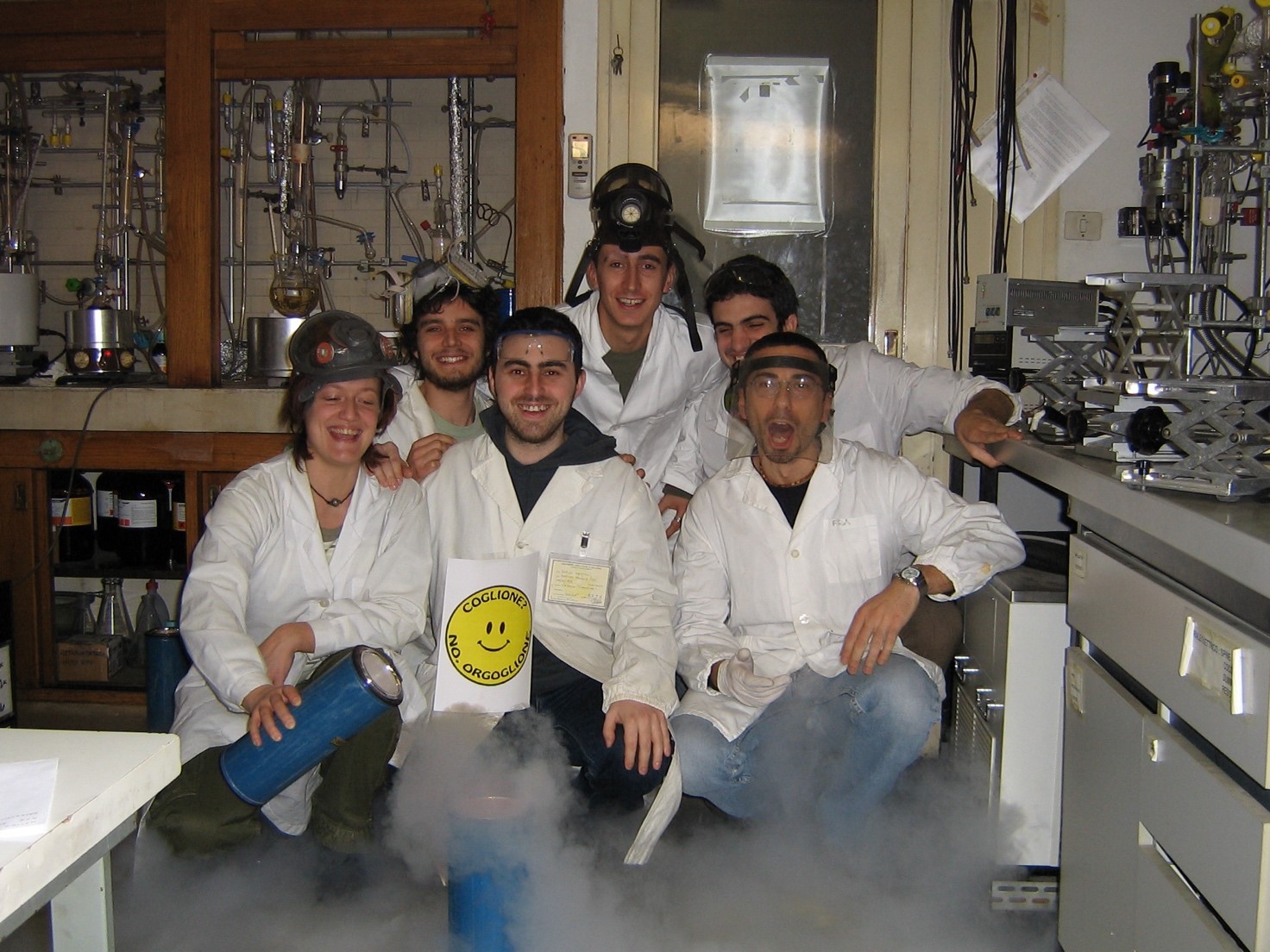 Group Picture in Lab 2 at Ciamician Department