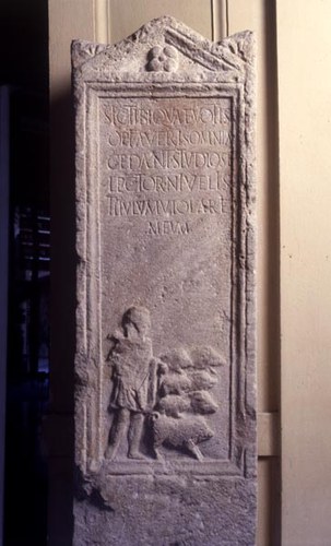 CIL XI, 6842: Sic tibi quae votis | optaveris omnia | cedant studiose | lector ni velis | titulum violare | meum