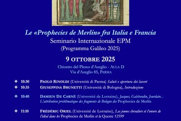 Locandina Seminario Internazionale EPM Parma 2025
