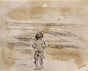*Edward Hopper, Little Boy Looking at the Sea 1891.