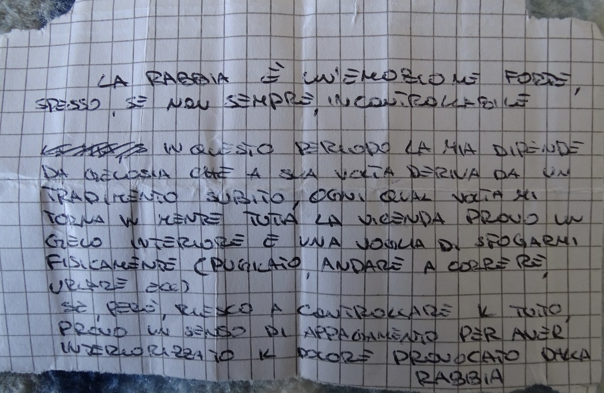 Testo scritto da un ragazzo della prima liceo scientifico dopo alcune attività esperienziali svolte in classe