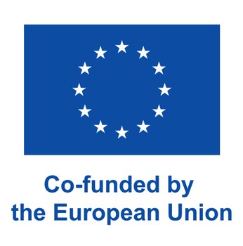 European flag emblem "Co-funded by the European Union"