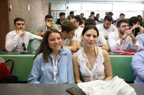 Students in a classroom