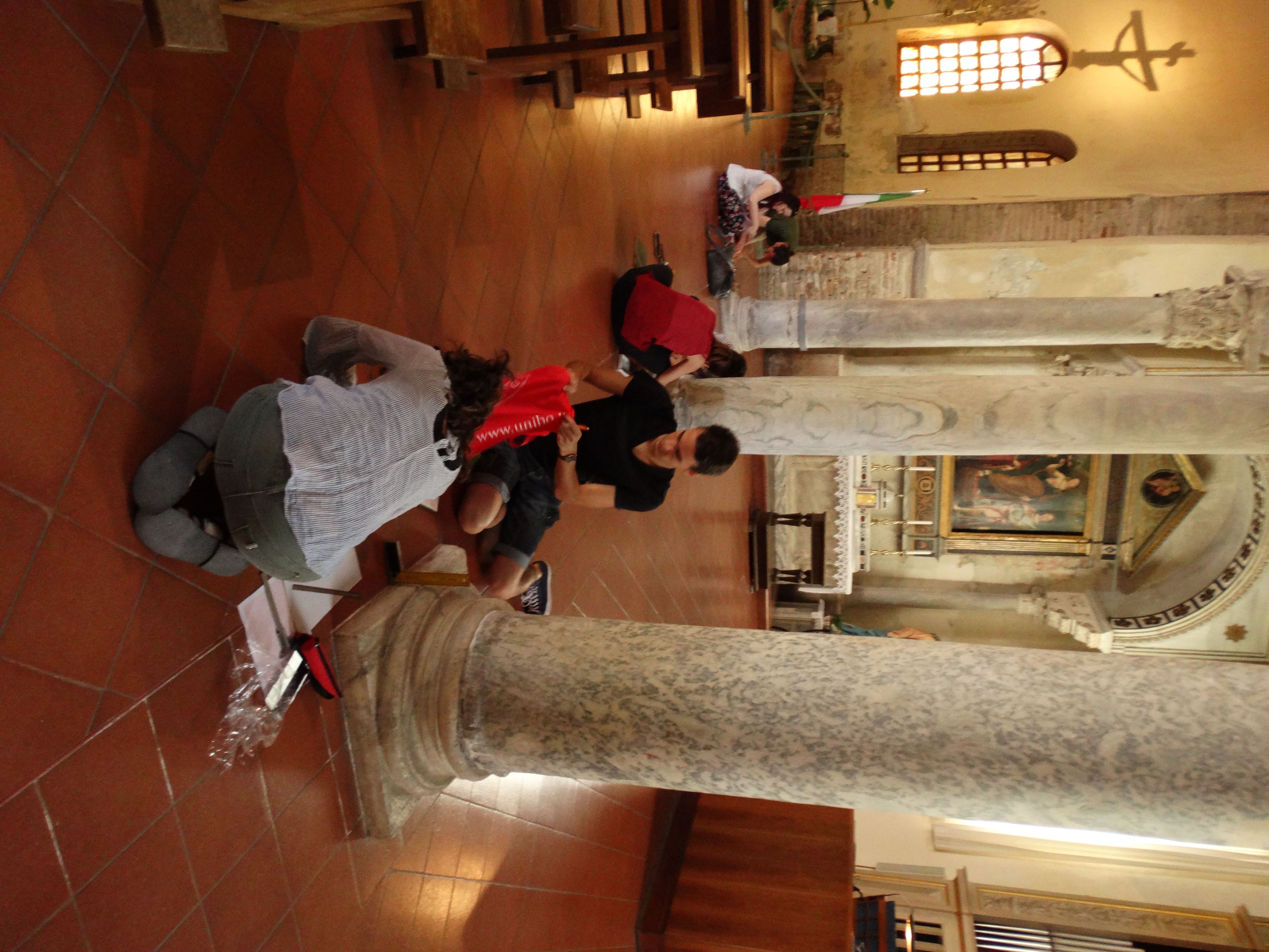 Il laboratorio a Ravenna, basilica di S. Agata