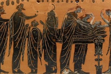 The first rite of passage, or prothesis, means laying out of the body. (Image: Walters Art Museum/Public domain)