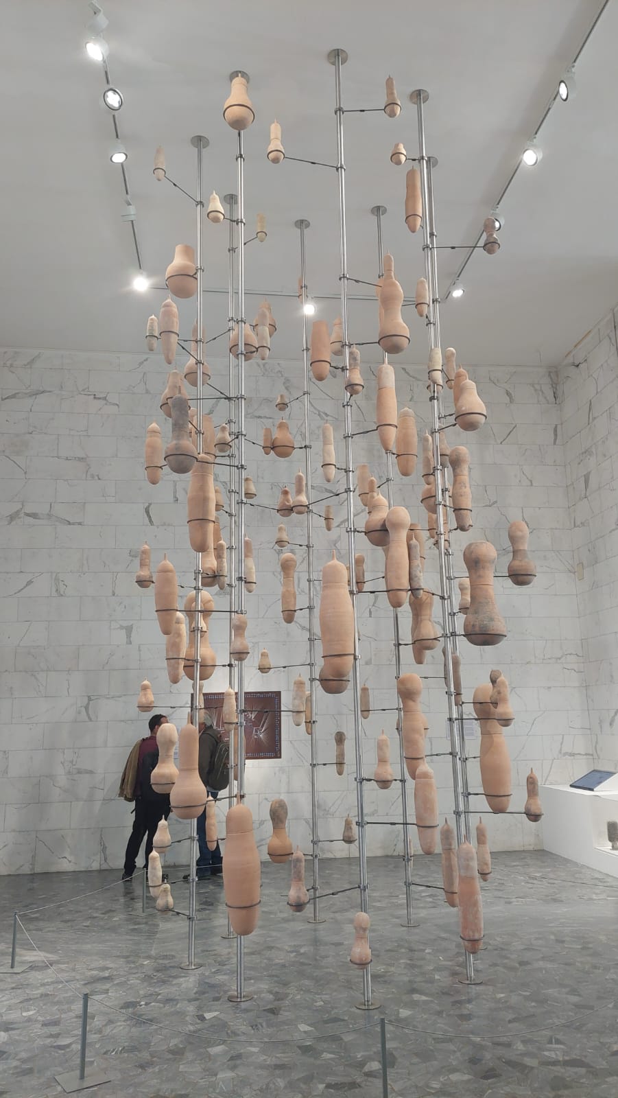 L'installazione della mostra