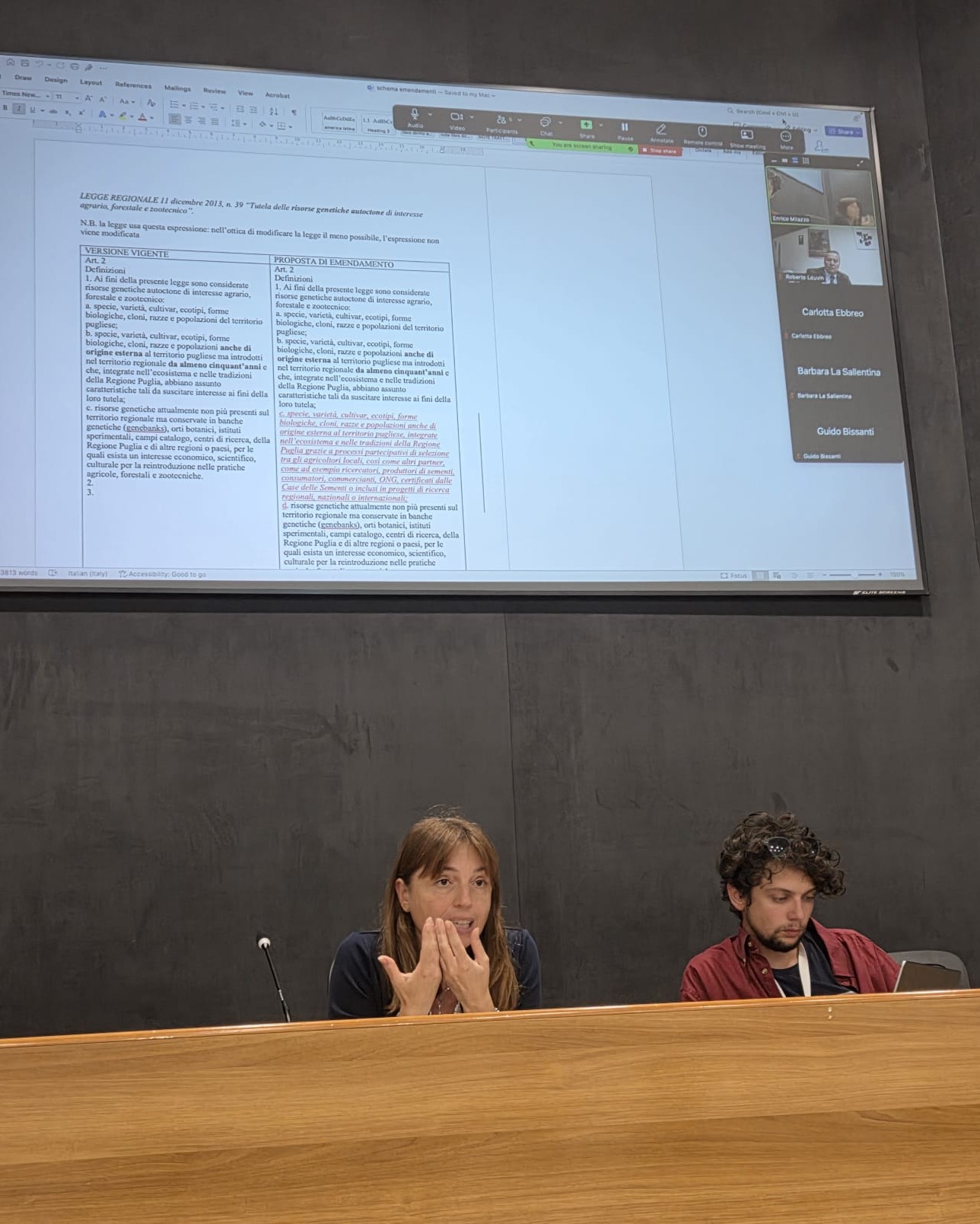 Silvia Bagni durante l'incontro