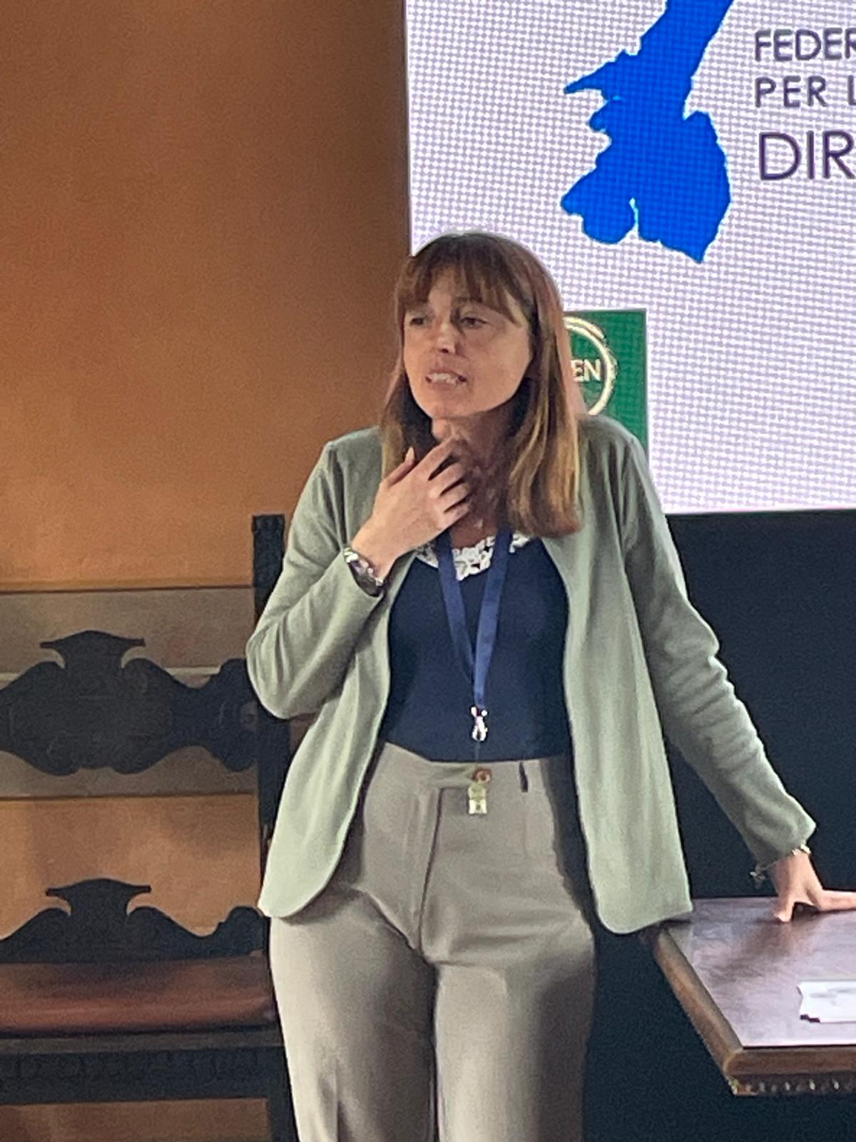 Silvia Bagni durante l'evento