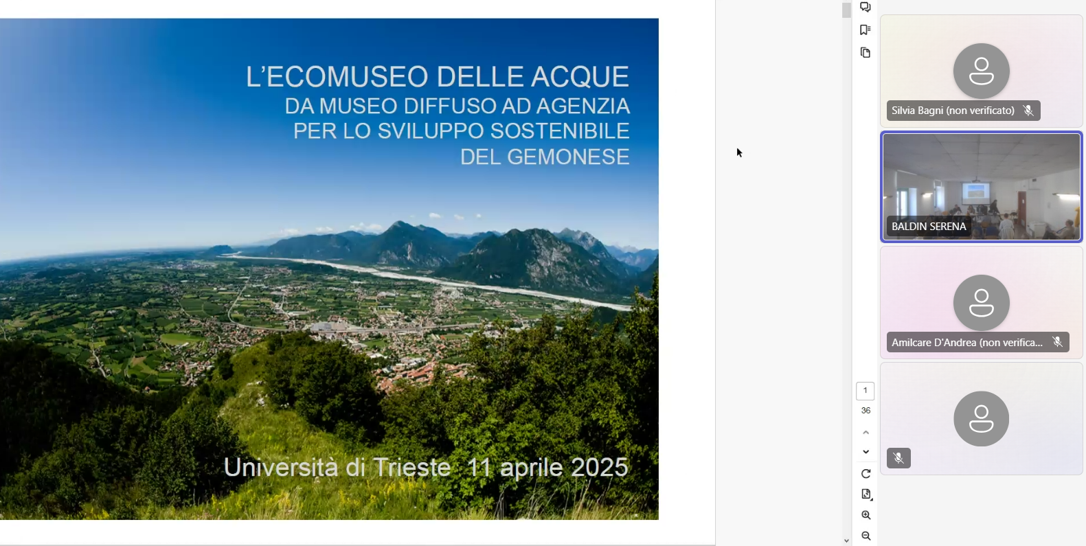 Slide del seminario La Sostenibilità nel sistema agro-alimentare