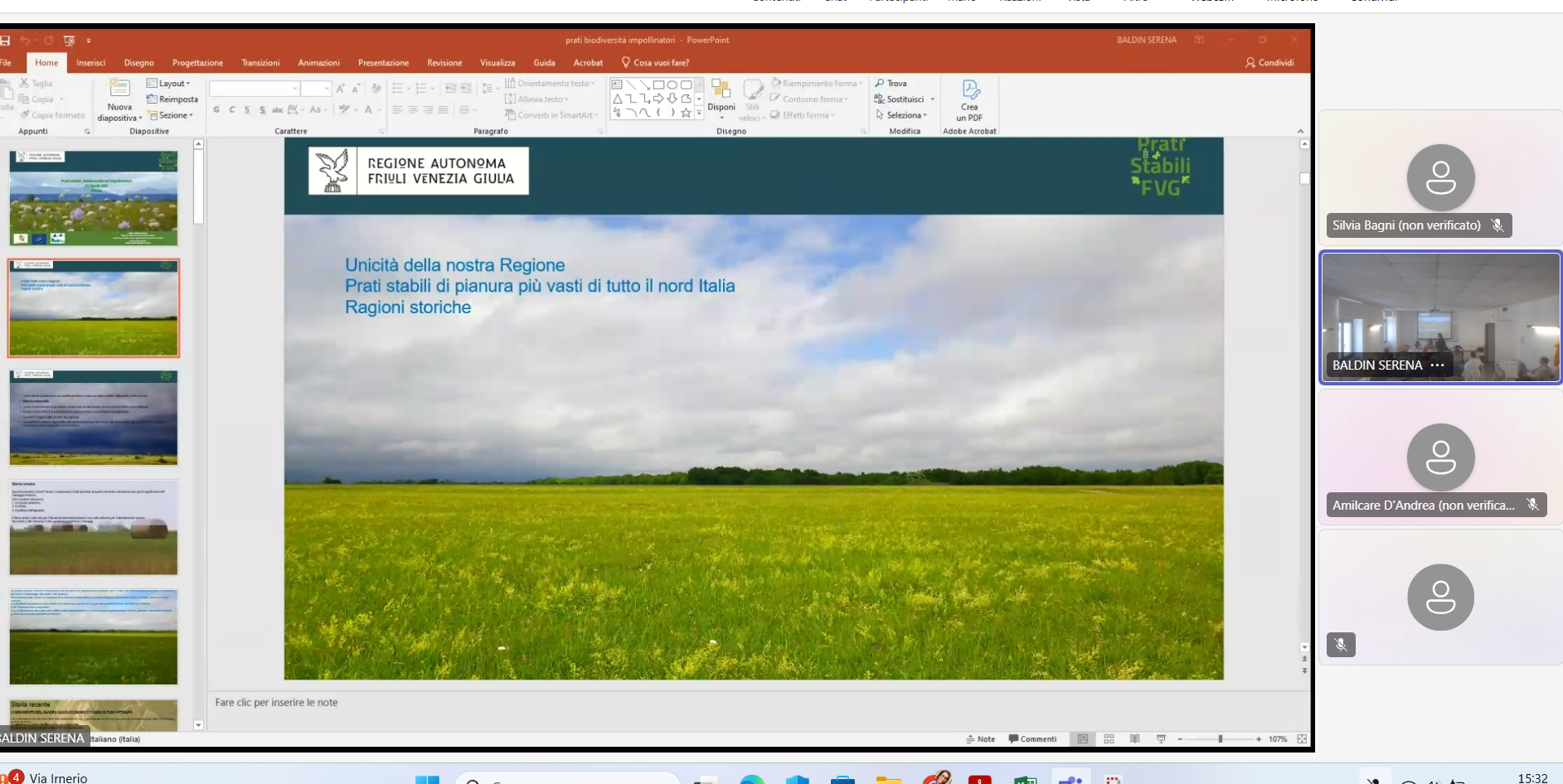 Slide del seminario La Sostenibilità nel sistema agro-alimentare