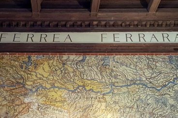 National Archaeological Museum of Ferrara. The Hall of Geographical Maps