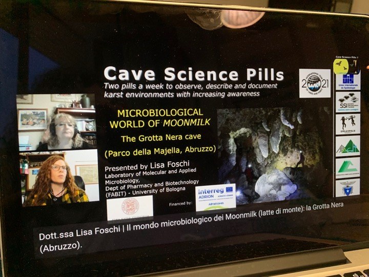 Presention of the work on the microbiology of Grotta Nera (Abruzzi) during the Cave Science Pills event-June2021