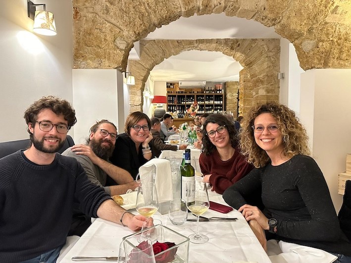 Dinner in Palermo at the end of a full day meeting for the funded project PRIN 2022