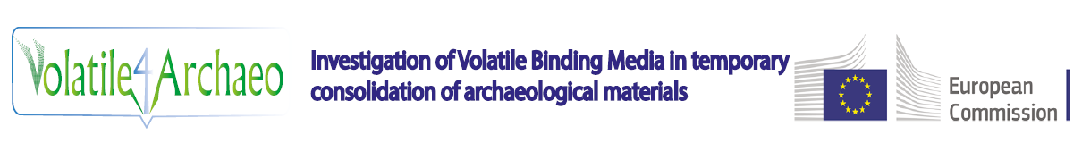 VOLATILE4ARCHAEO: Investigation of Volatile Binding Media in temporary consolidation of archaeological materials