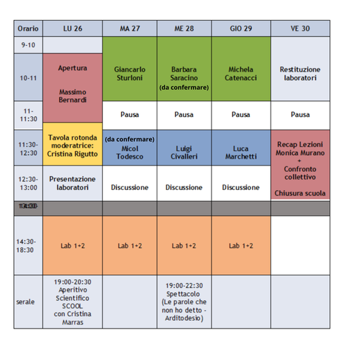 Programma di ONSCI 2026
