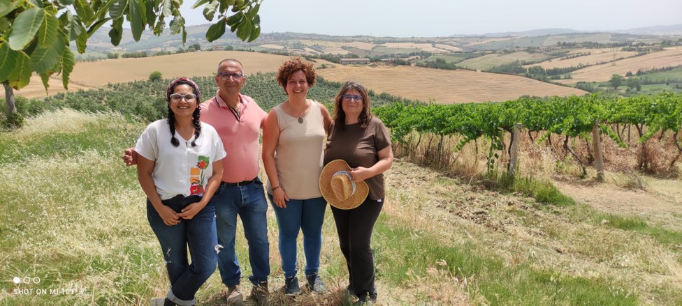 Group with farmers from the Adriatic coast of Italy