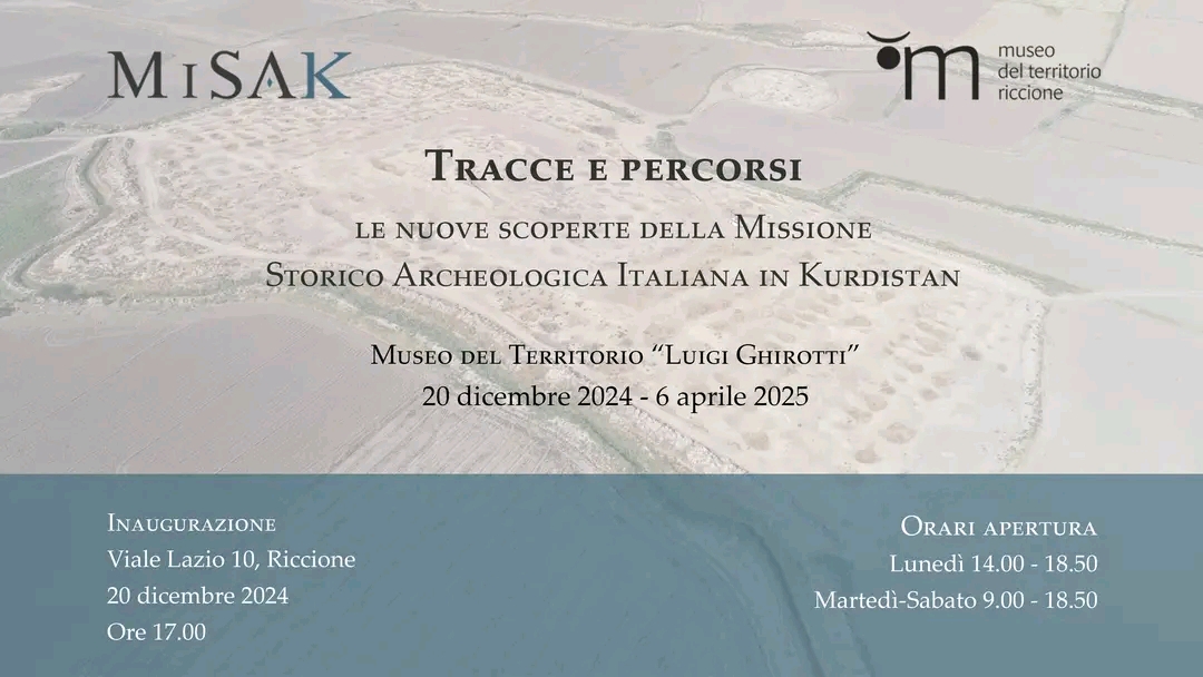 Tracce e percorsi: le nuove scoperte della Missione Storico Archeologica Italiana in Kurdistan