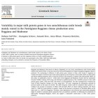 Variability in major milk protein genes in two autochthonous cattle breeds mainly reared in the Parmigiano-Reggiano cheese production area: Reggiana and Modenese