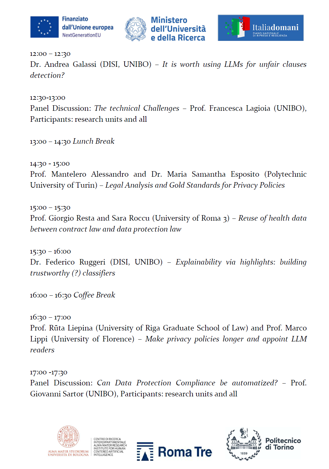 Prima Final Conference