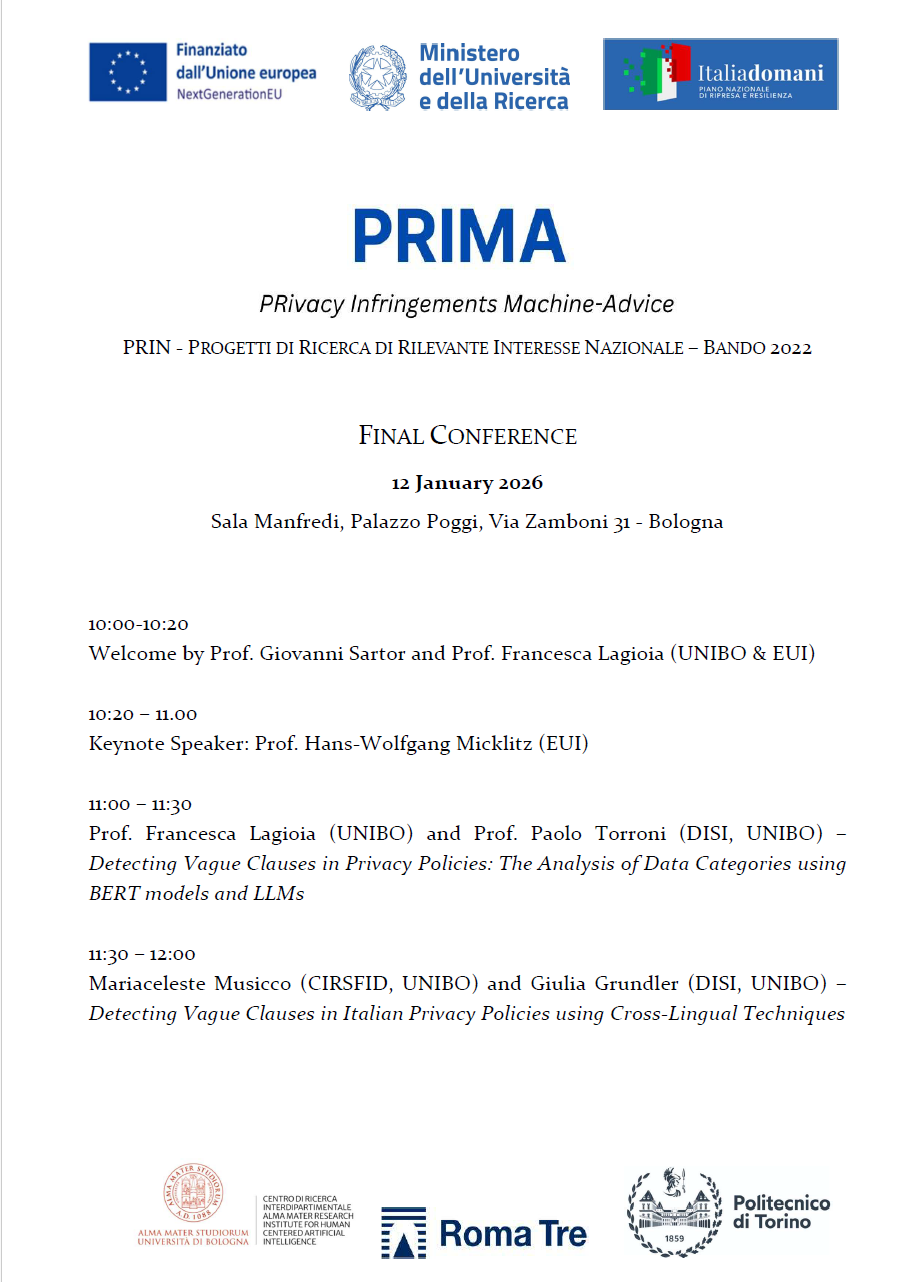 Prima Final Conference