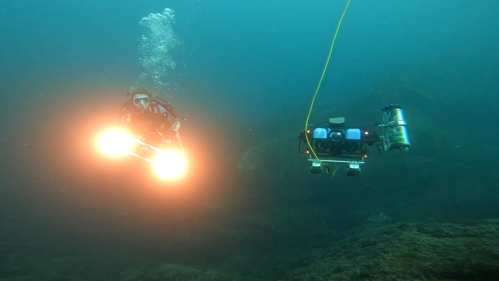 Marine Survey Operations in Costa Paradiso, Sardinia