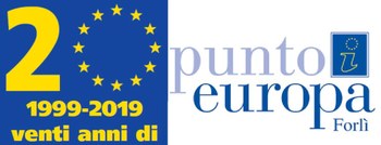 Logo celebrazioni 20 anni di attività del Punto Europa
