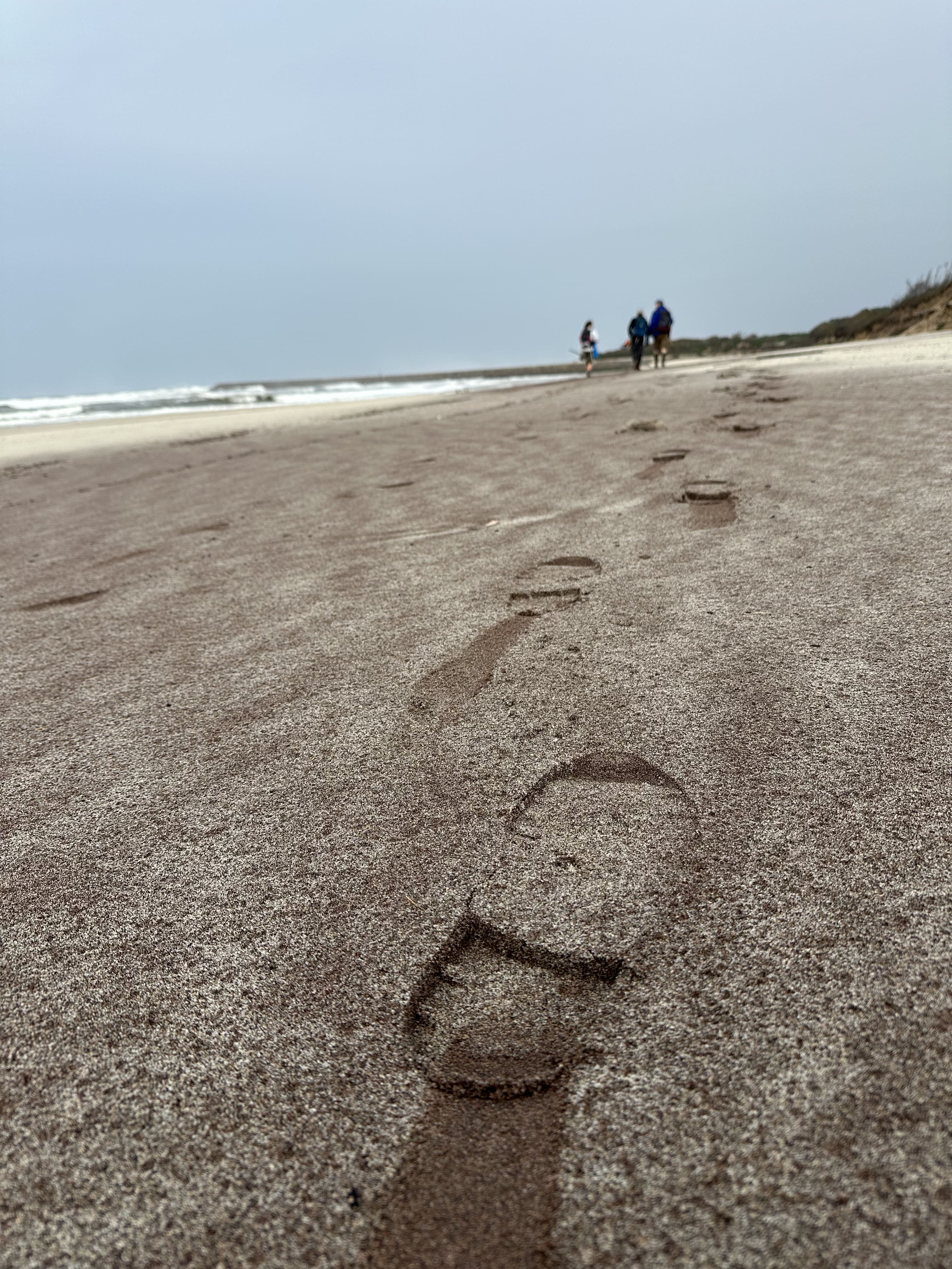 Footprints of a walk