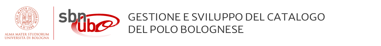 SBN UBO - Gestione e sviluppo del catalogo del Polo bolognese