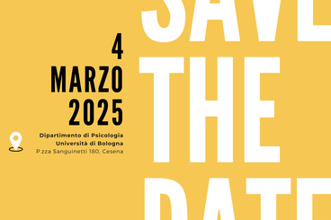 Locandina save the date dell'evento