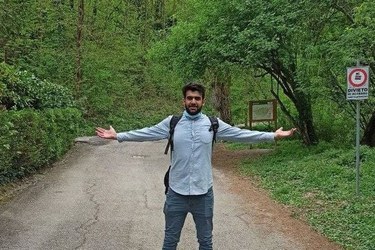 Mostafa on a walking tour