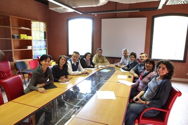 Staff of the University in Sala Rossa - Via Azzo Gardino 23 - Bologna. Year: 2014.