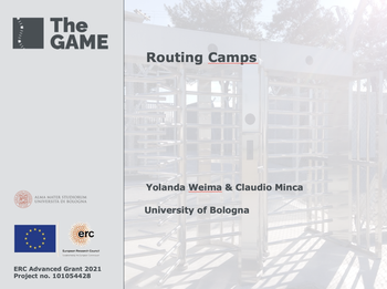 Title slide of presentation by Yolanda Weima and Claudio Minca