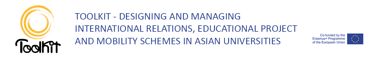 TOOLKIT - Designing and Managing International Relations, Educational Projects and Mobility Schemes in Asian Universities