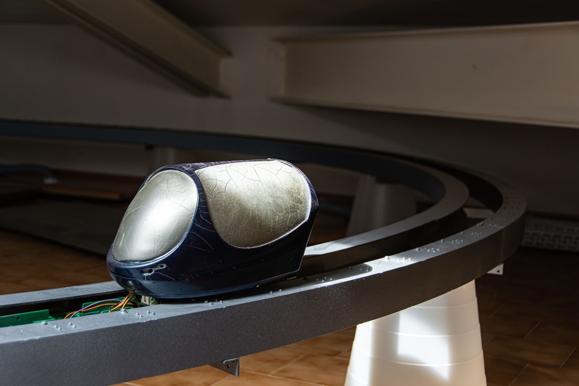 Modello in scala di un sistema di trasporto PRT (Personal Rapid Transit)