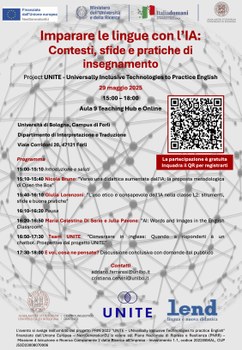 Locandina con programma