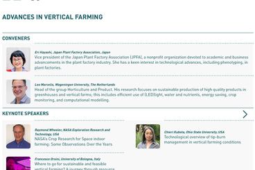 Symposium Advances in Vertical Farming