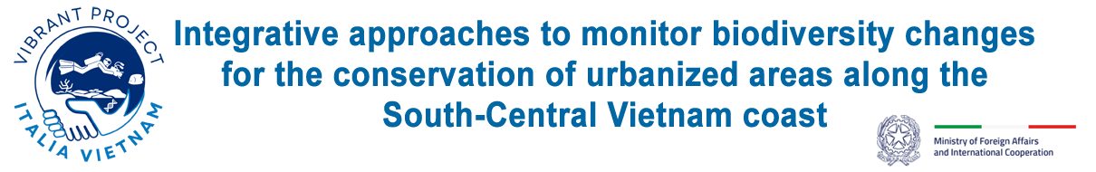 Integrative approaches to monitor biodiversity changes for the conservation of urbanized areas along the South-Central Vietnam coasts